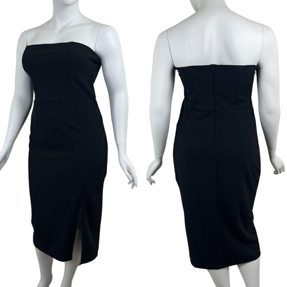Showpo Women Size 14 Black Find Me Where The Wild Things Are Midi NEW Dress